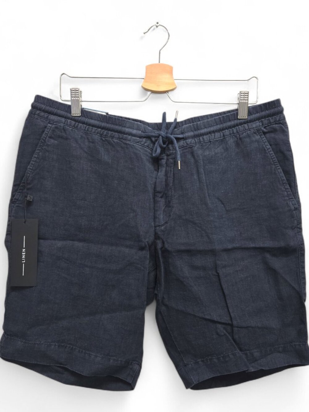 Alberto Men's House-K Tapered Fit Solid Golf Shorts Size 36 Navy NWT